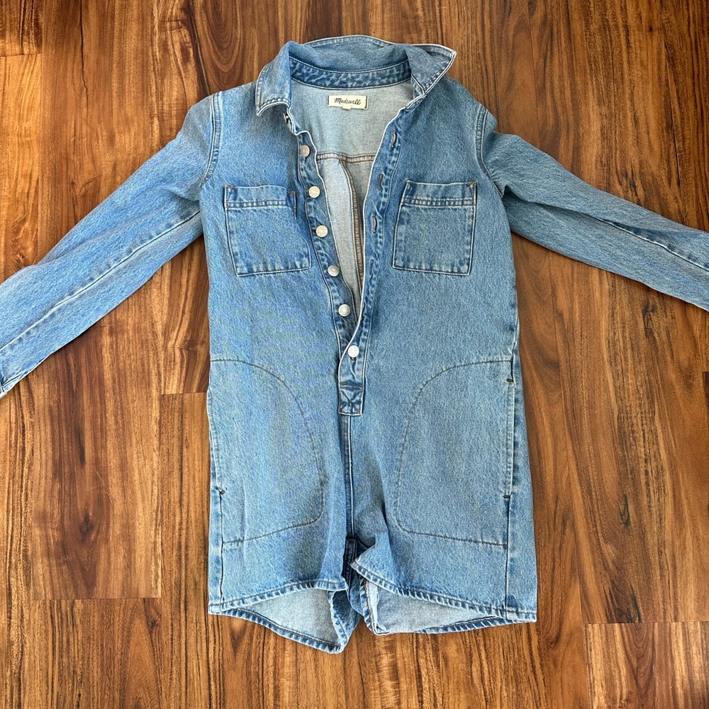 Super cute Madewell jean romper